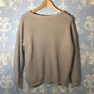 BACKLESS Sexy & Soft Beige Sweater